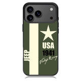 Jeep Vintage Racing USA 1941 iPhone 17 Pro Case OV9800