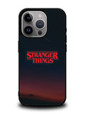 Stranger Things Logo in The Sky iPhone 14 Pro Case QC9824