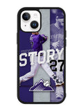 Trevor Story 27 Colorado Rockies iPhone 15 Case OV9832