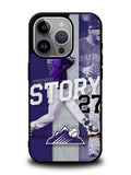 Trevor Story 27 Colorado Rockies iPhone 14 Pro Case QC9832