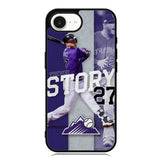 Trevor Story 27 Colorado Rockies iPhone 16e Case OV9832