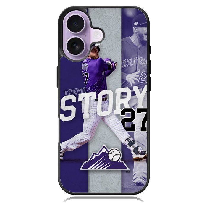 Trevor Story 27 Colorado Rockies iPhone 17 Case OV9832