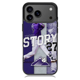 Trevor Story 27 Colorado Rockies iPhone 17 Pro Case OV9832