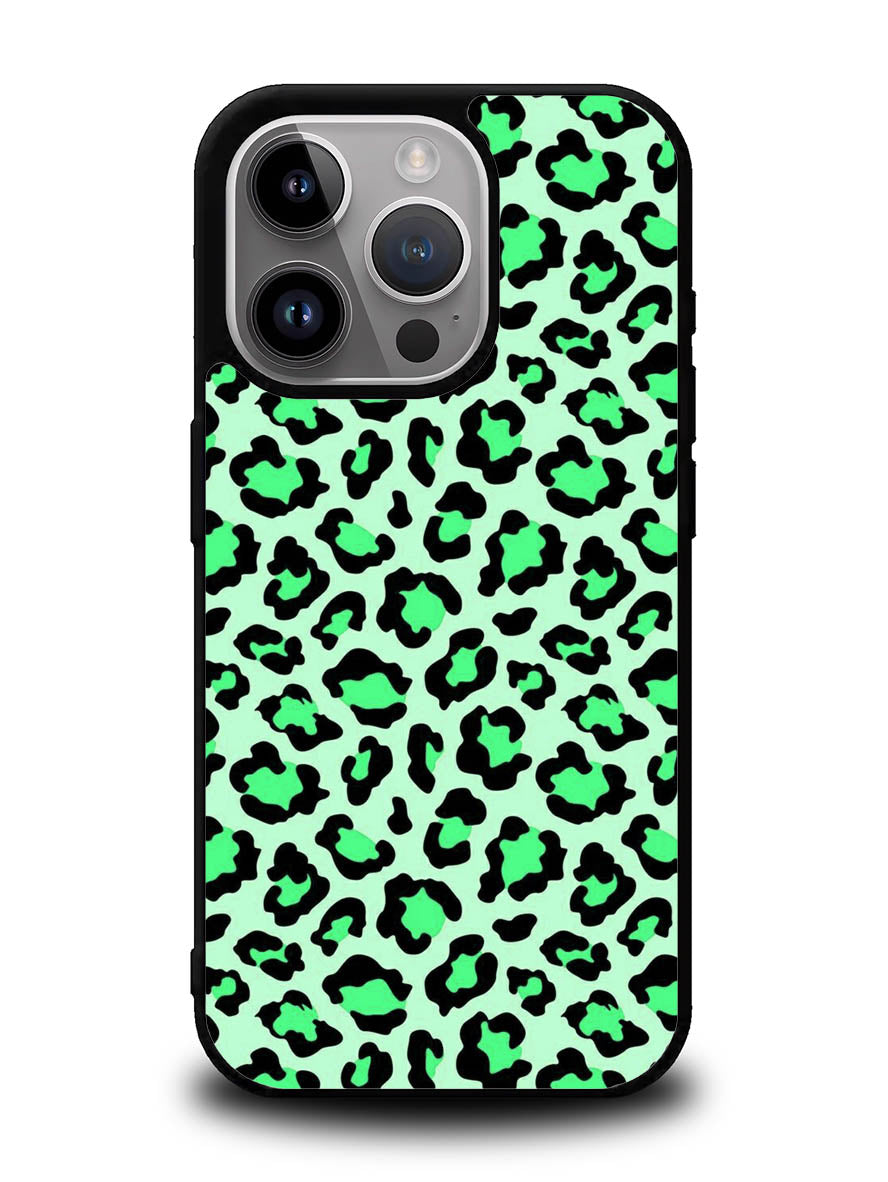 Leopard Green Pattern iPhone 15 Pro Max Case OV9851