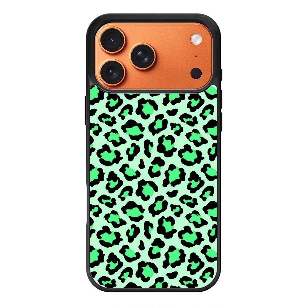 Leopard Green Pattern iPhone 17 Pro Max Case QC9851