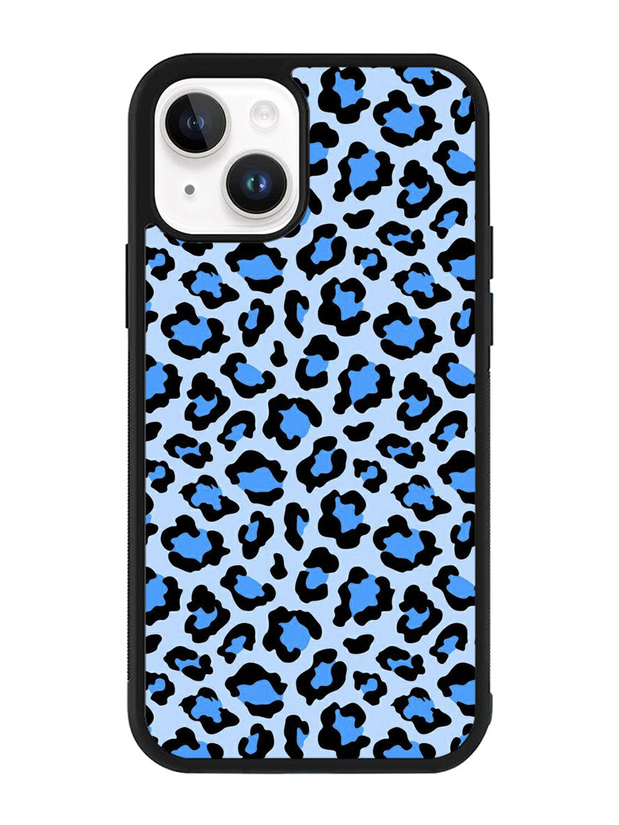 Leopard Blue Pattern iPhone 15 Case OV9850