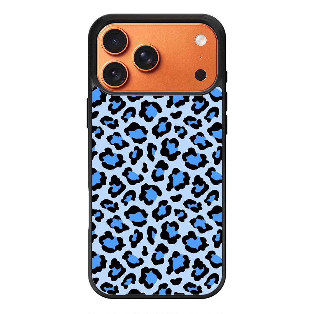 Leopard Blue Pattern iPhone 17 Pro Case OV9850