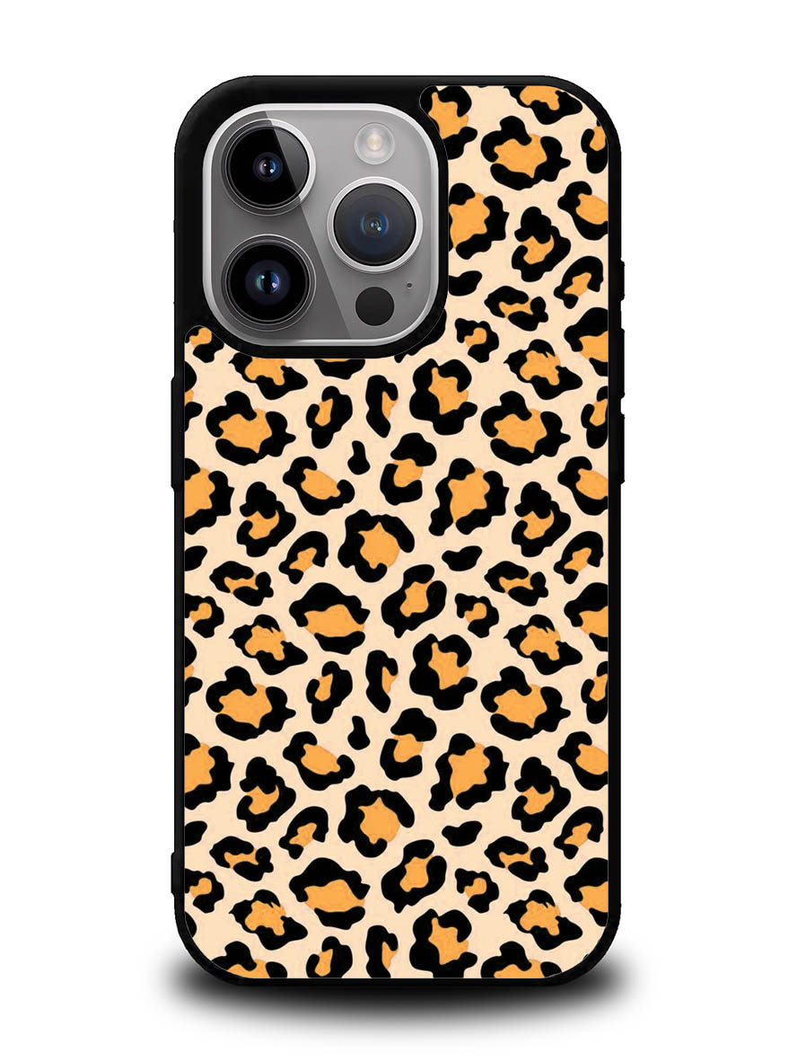 Leopard Orange Pattern iPhone 16 Pro Case OV9853