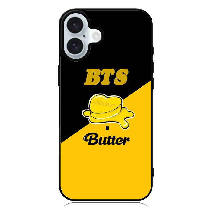 BTS Butter Black Yellow iPhone 16 Plus Case QC9865