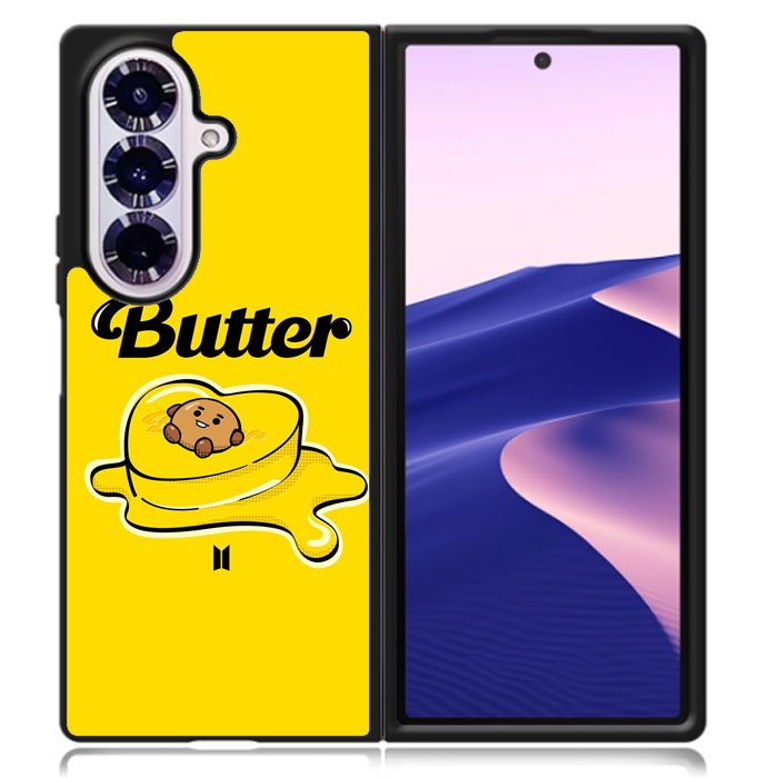 BT21 BTS Shooky On The Butter Samsung Galaxy Z Fold 7 Case OV9862