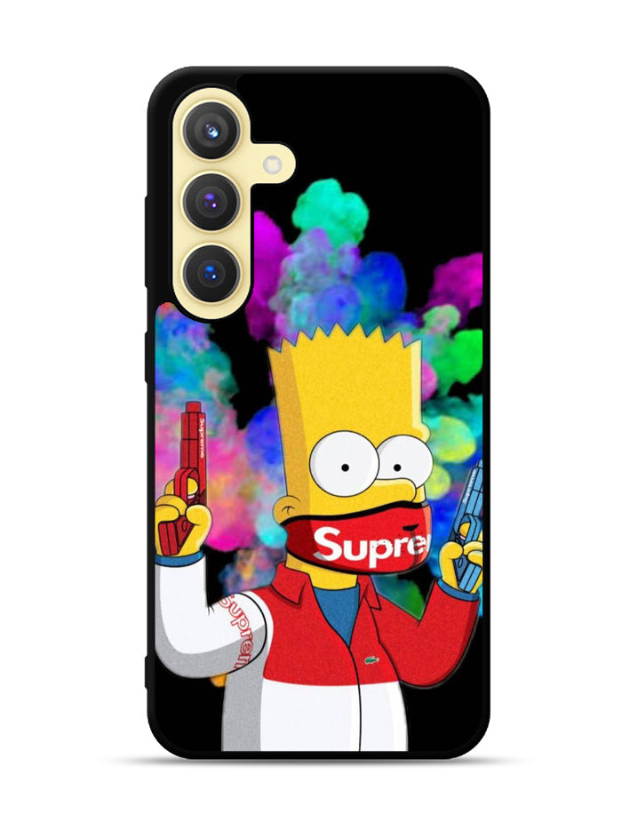Bart Simpsons Fog And Gun Samsung Galaxy S25 5G Case OV9889