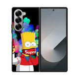 Bart Simpsons Fog And Gun Samsung Galaxy Z Fold 7 5G Case QC9889