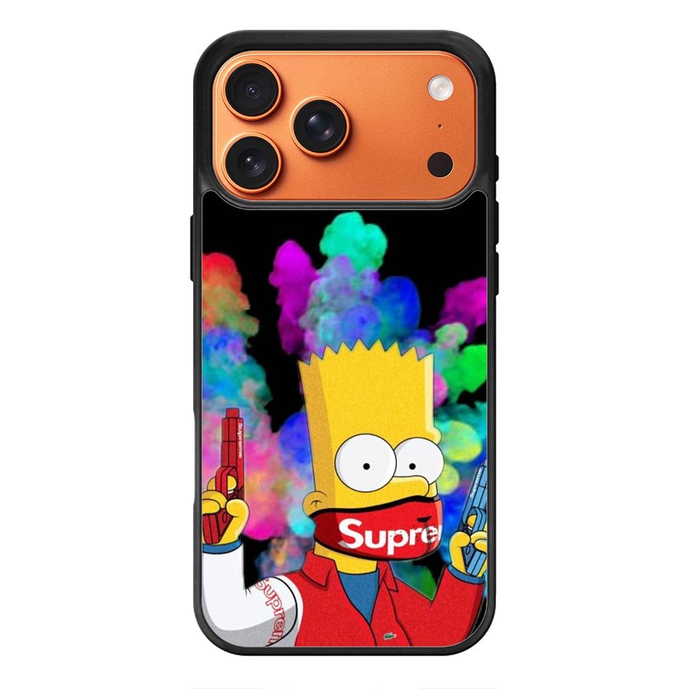Bart Simpsons Fog And Gun iPhone 17 Pro Case QC9889