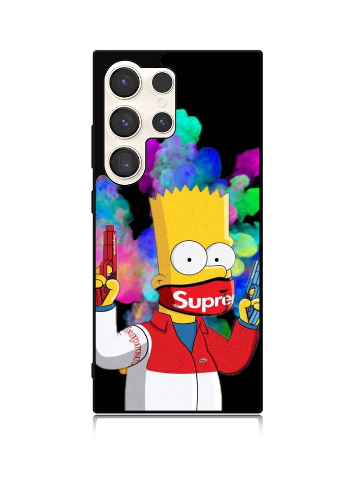 Bart Simpsons Fog And Gun Samsung Galaxy S24 Ultra 5G Case OV9889