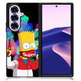 Bart Simpsons Fog And Gun Samsung Galaxy Z Fold 7 Case OV9889