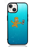 Bart Simpsons Nevermind Nirvana iPhone 14 Plus Case OV9891