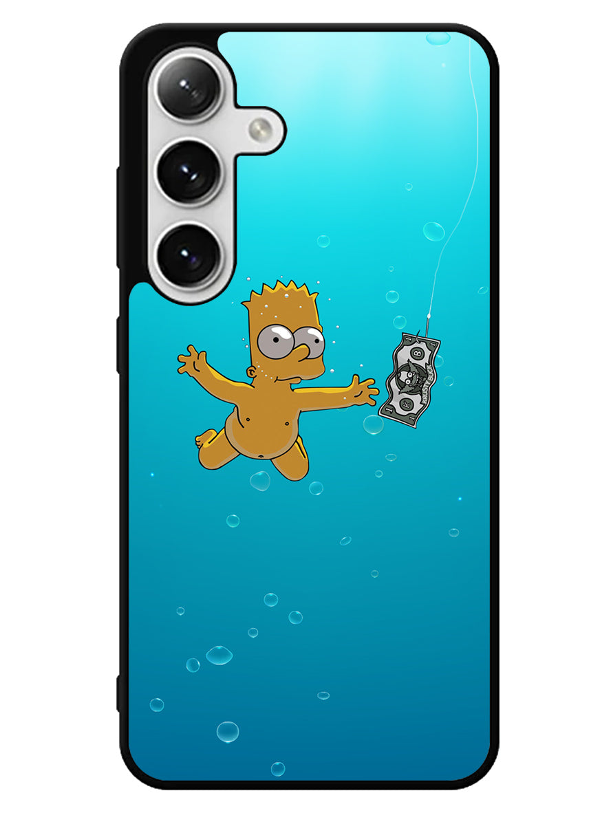 Bart Simpsons Nevermind Nirvana Samsung Galaxy S24 5G Case