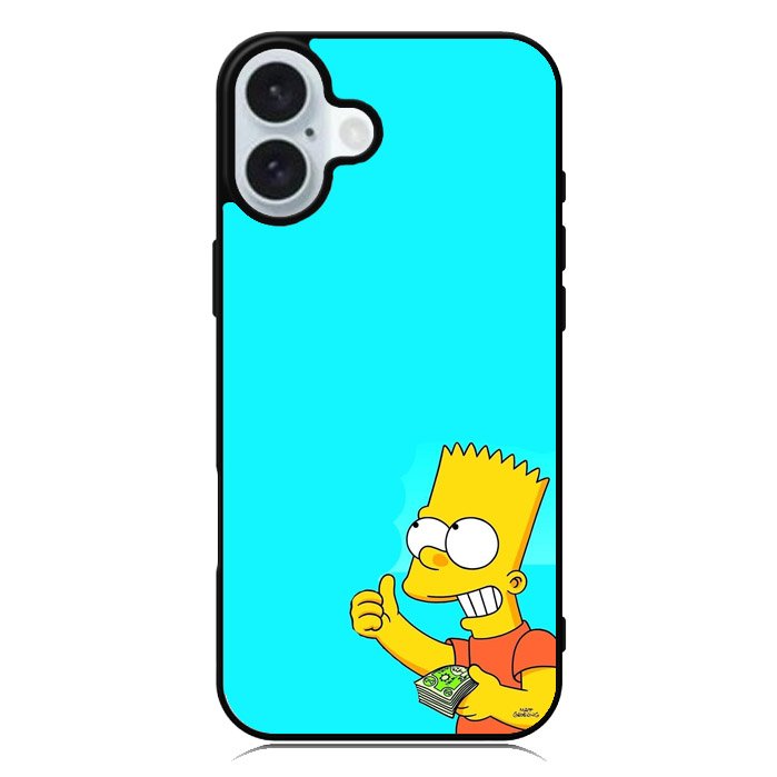 Bart Simpson iPhone 16 Plus Case QC9887