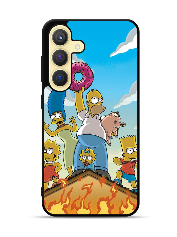 The Simpsons Fire Family Samsung Galaxy S25 5G Case OV9900