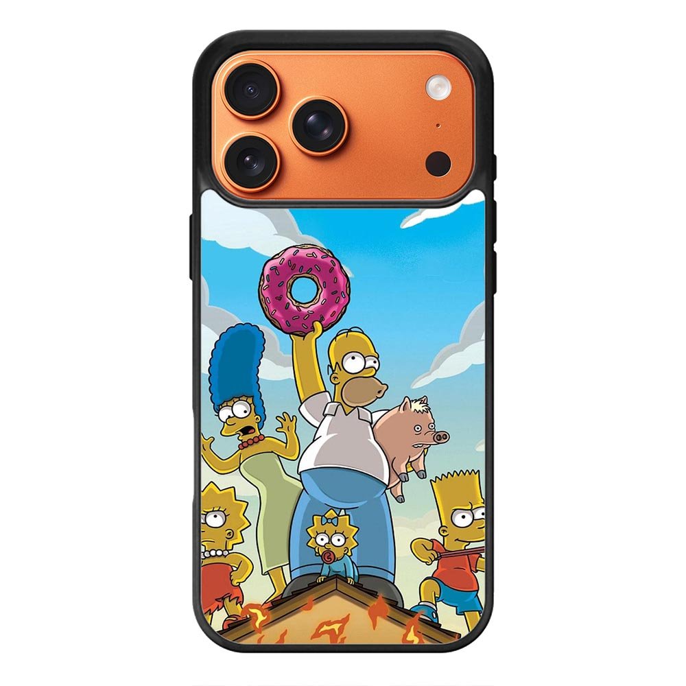 The Simpsons Fire Family iPhone 17 Pro Case QC9900