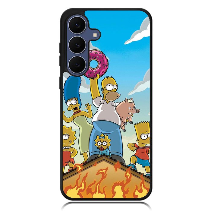 The Simpsons Fire Family Samsung Galaxy S25 FE Case OV9900