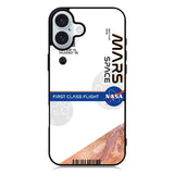 Nasa flight ticket iPhone 16 Case QC9913