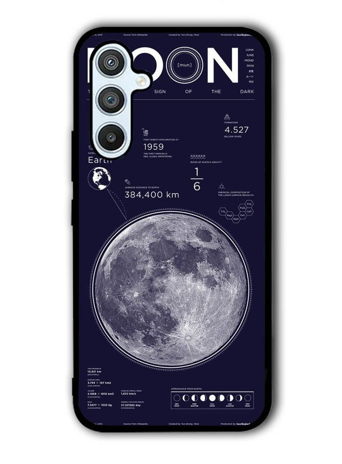 Nasa MOON The bright sign of the dark Samsung Galaxy A54 5G Case OV9915
