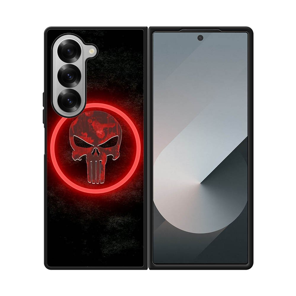 Punisher Red Glow Samsung Galaxy Z Fold 7 5G Case QC9919