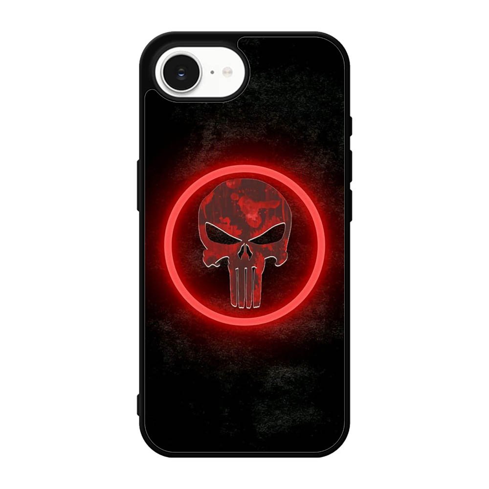 Punisher Red Glow iPhone 17e Case QC9919