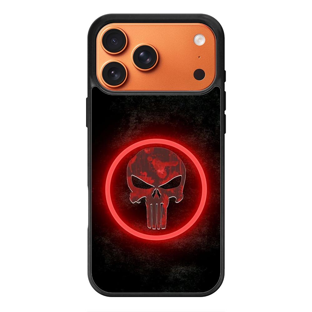 Punisher Red Glow iPhone 17 Pro Max Case QC9919