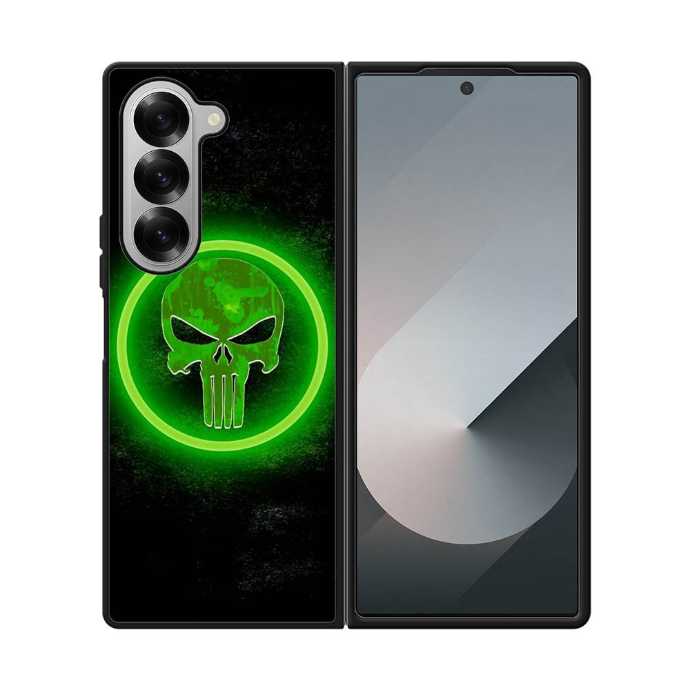 Punisher Green Glow Samsung Galaxy Z Fold 7 5G Case QC9918