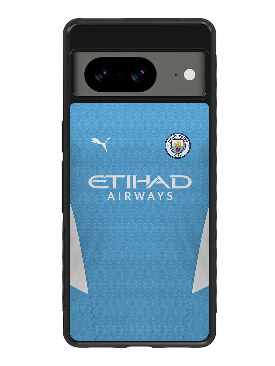 Manchester City 2021-2022 Home Jersey Google Pixel 8A Case QC8800