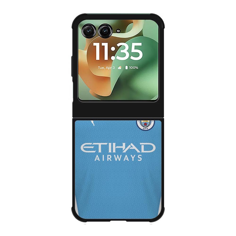 Manchester City 2021-2022 Home Jersey Motorola Moto RAZR 2025 Case OV8800