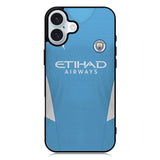 Manchester City 2021-2022 Home Jersey iPhone 16 Case QC8800