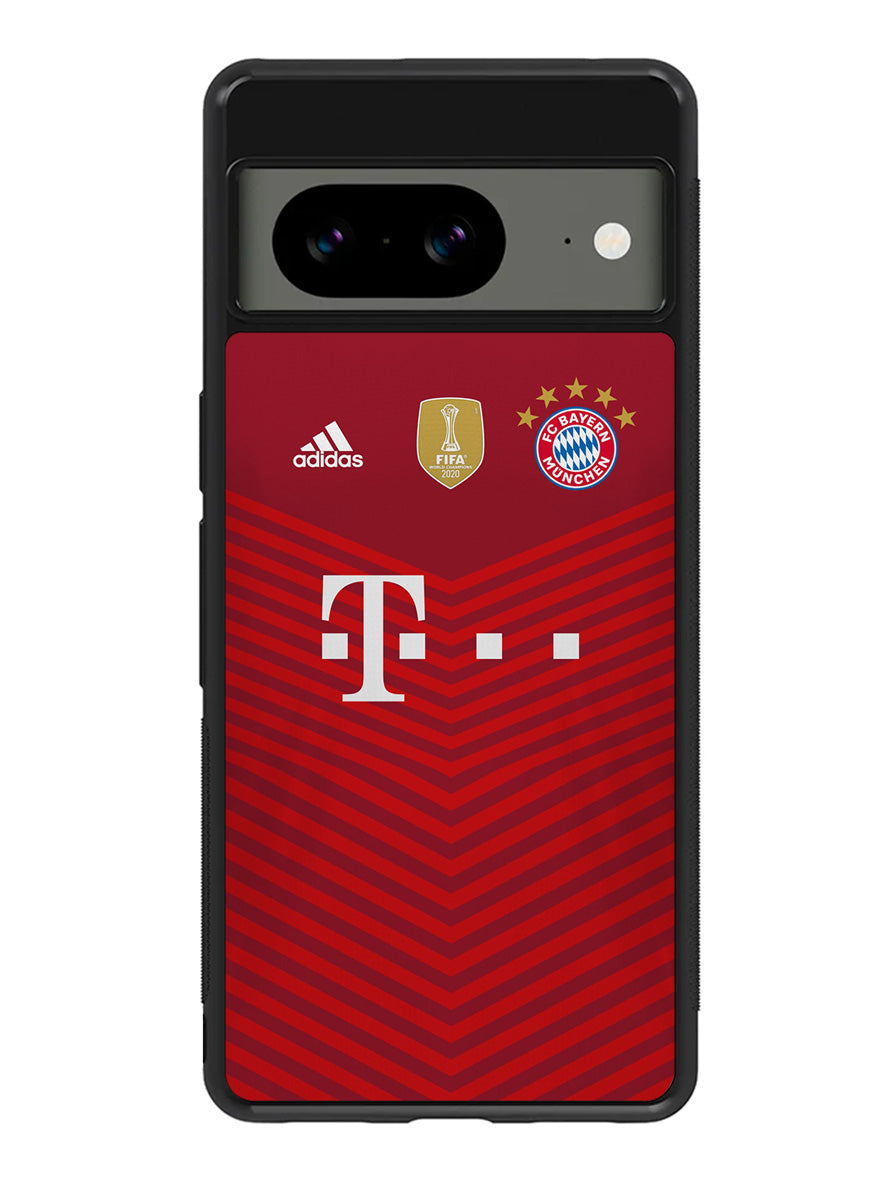 FC Bayern Munchen 2021-2022 Home Jersey Google Pixel 8A Case QC8797