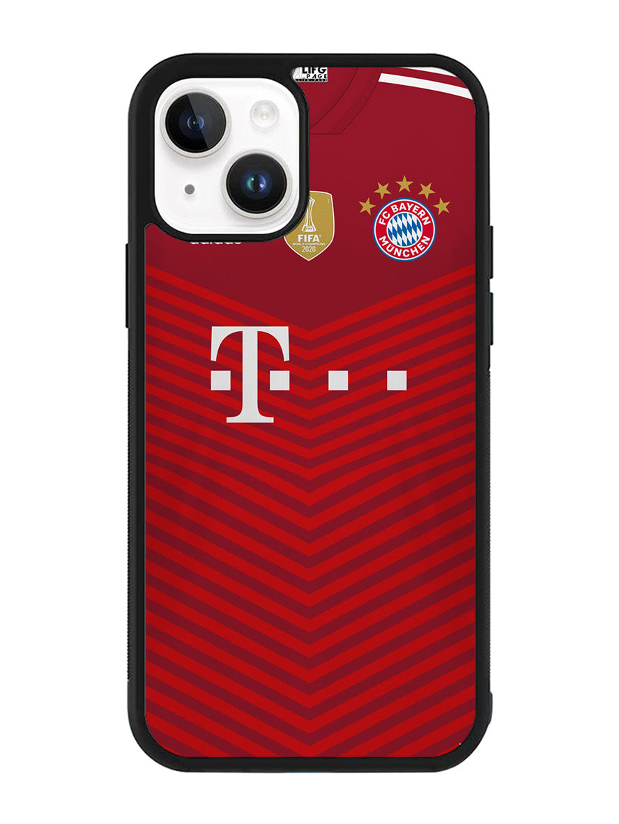 FC Bayern Munchen 2021-2022 Home Jersey iPhone 15 Plus Case OV8797