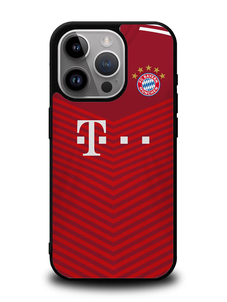FC Bayern Munchen 2021-2022 Home Jersey iPhone 16 Pro Max Case QC8797