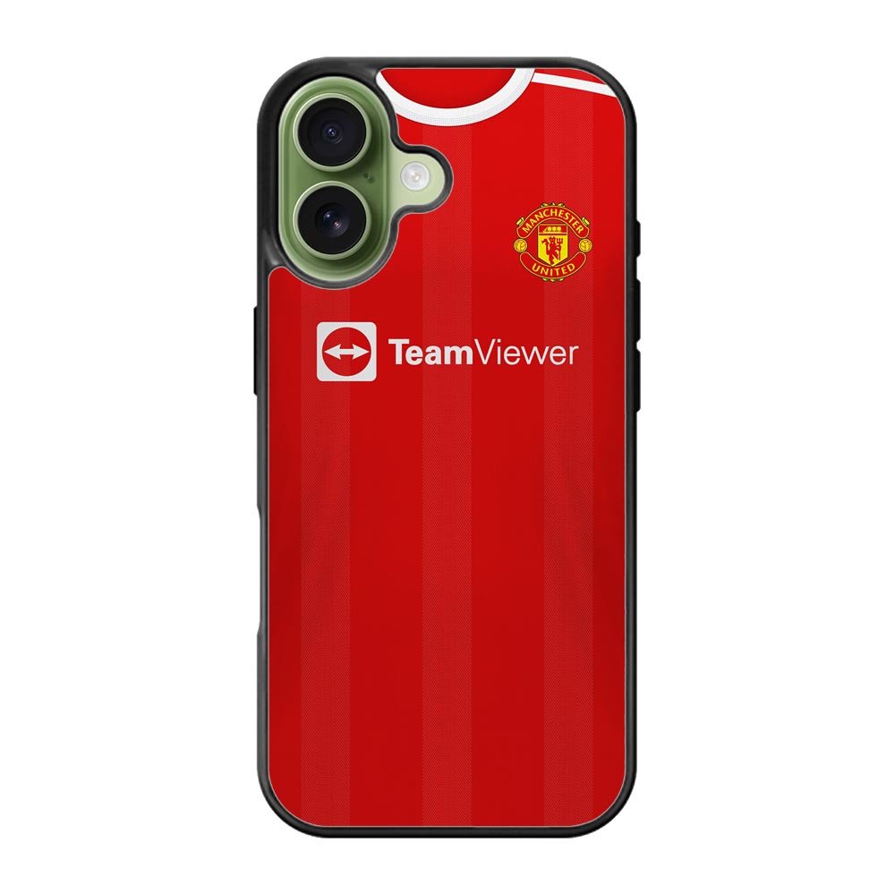 Manchester United 2021-2022 Home Jersey iPhone 17 Case QC8801