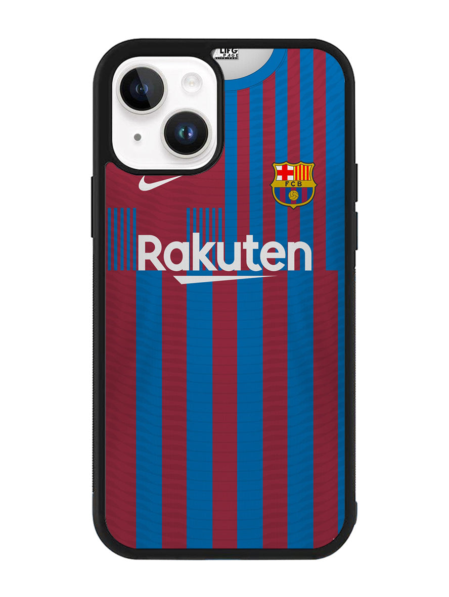 FC Barcelona 2021-2022 Home Jersey iPhone 15 Plus Case OV8796