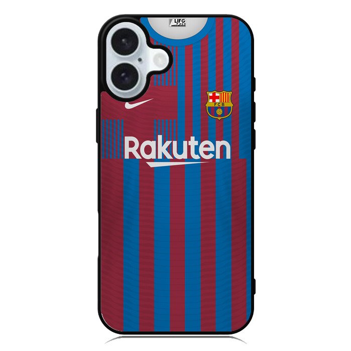 FC Barcelona 2021-2022 Home Jersey iPhone 16 Plus Case QC8796