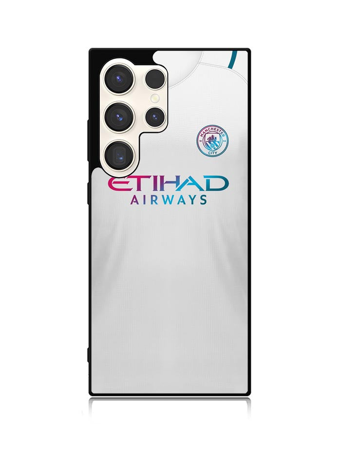 Manchester City 2021-2022 Away Jersey Samsung Galaxy S23 Ultra 5G Case QC8817