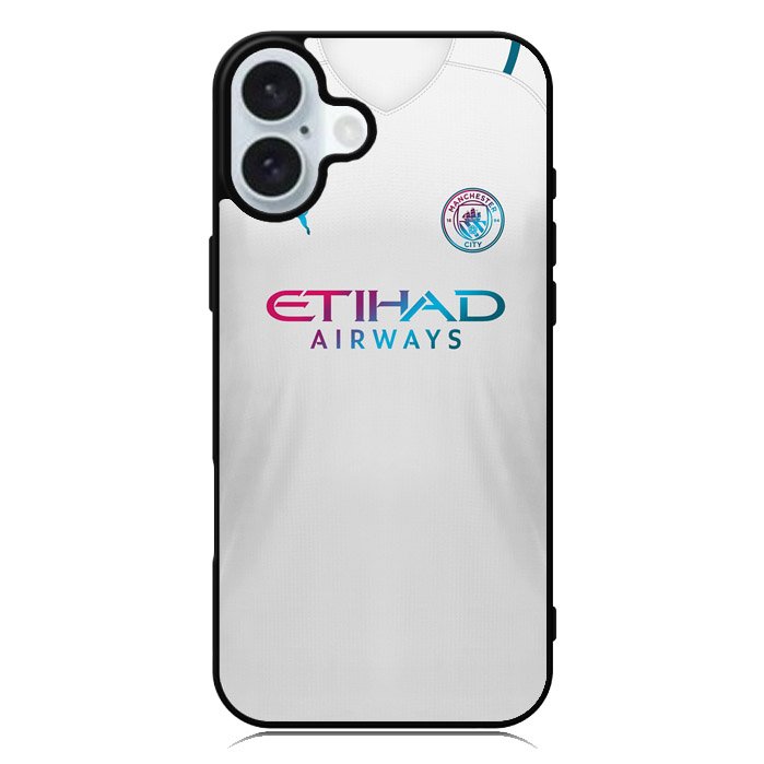 Manchester City 2021-2022 Away Jersey iPhone 16 Plus Case QC8817