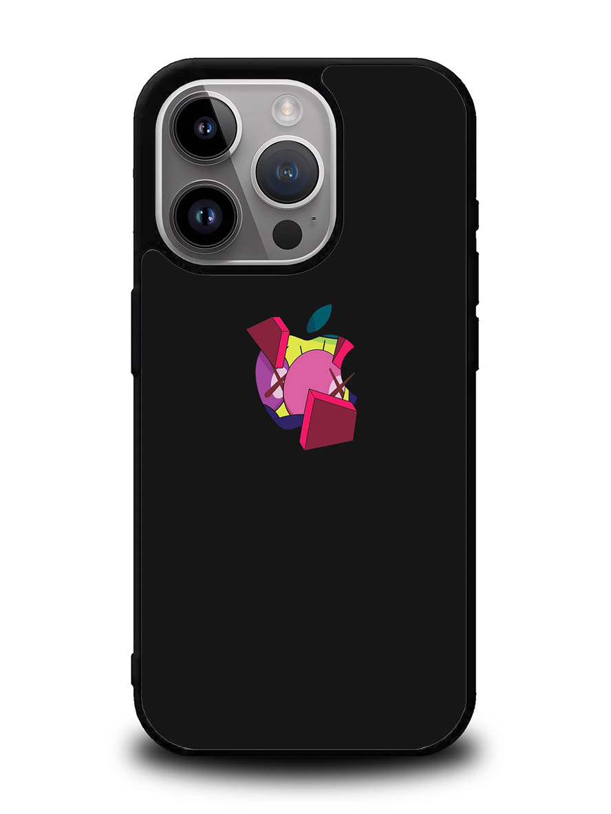 Kaws Apple Logo iPhone 15 Pro Case OV8816