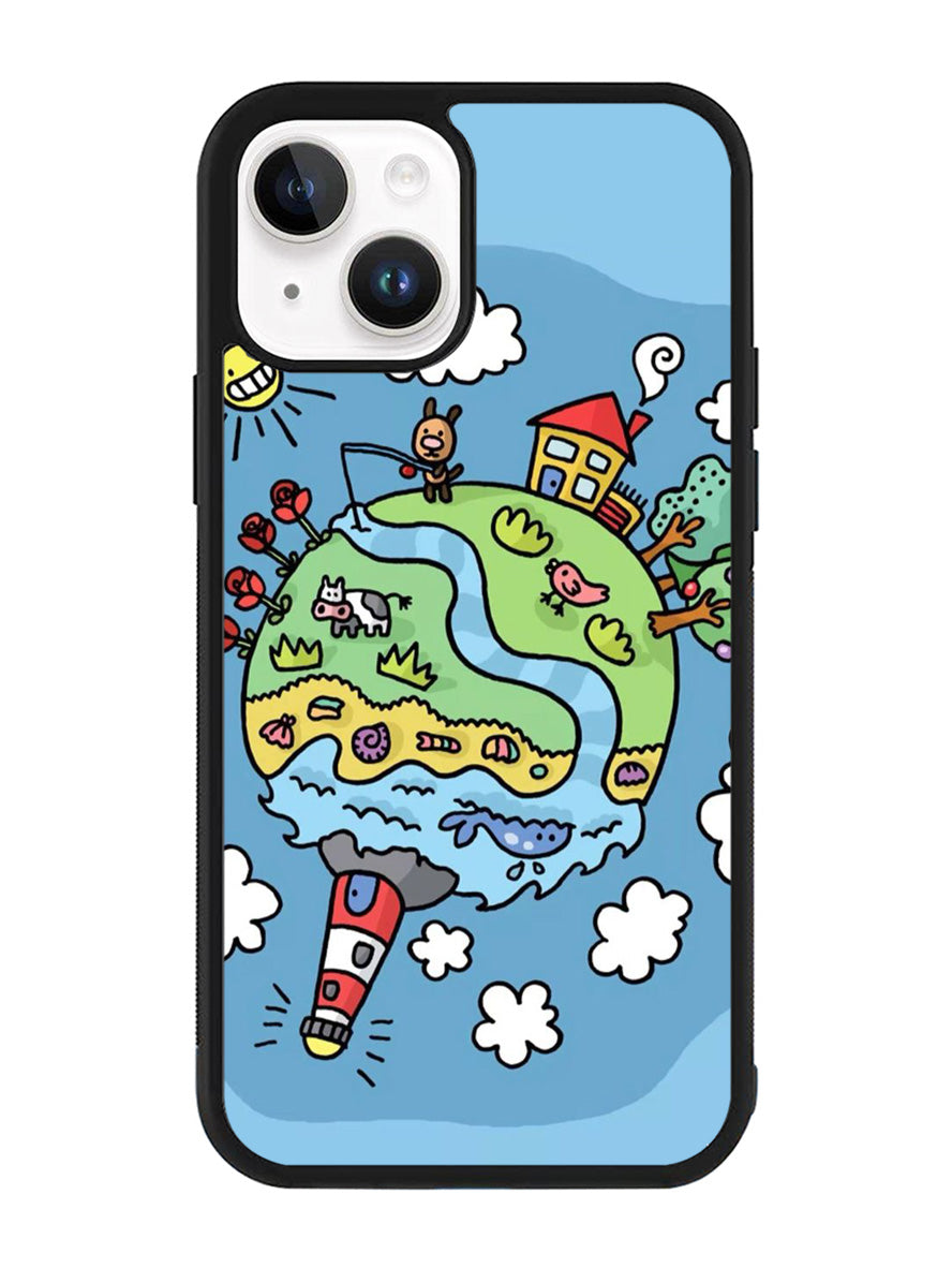 Cute Doodle Art iPhone 15 Case OV8813