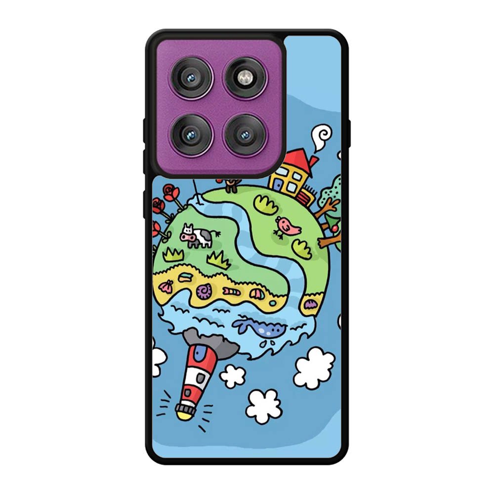 Cute Doodle Art Motorola Moto Edge 60 Pro Case QC8813