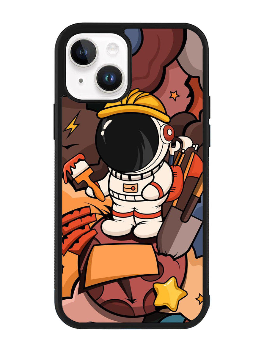 Cute Astronaut Builder iPhone 15 Case OV8809