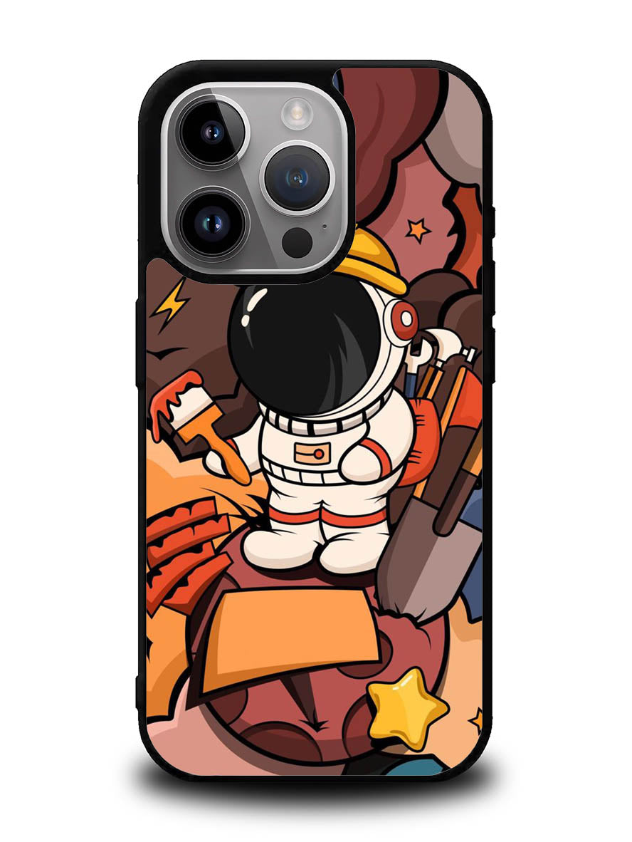 Cute Astronaut Builder iPhone 14 Pro Case QC8809