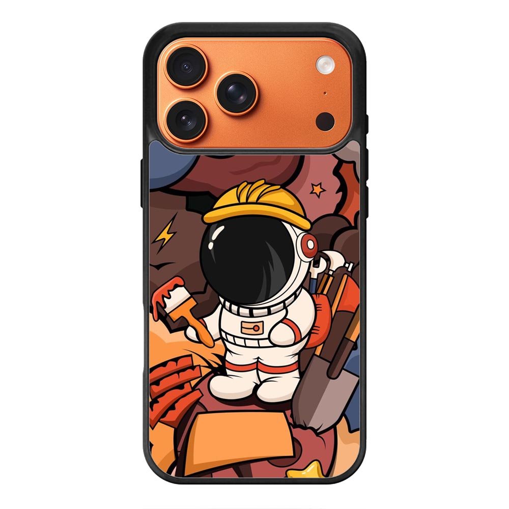 Cute Astronaut Builder iPhone 17 Pro Max Case OV8809
