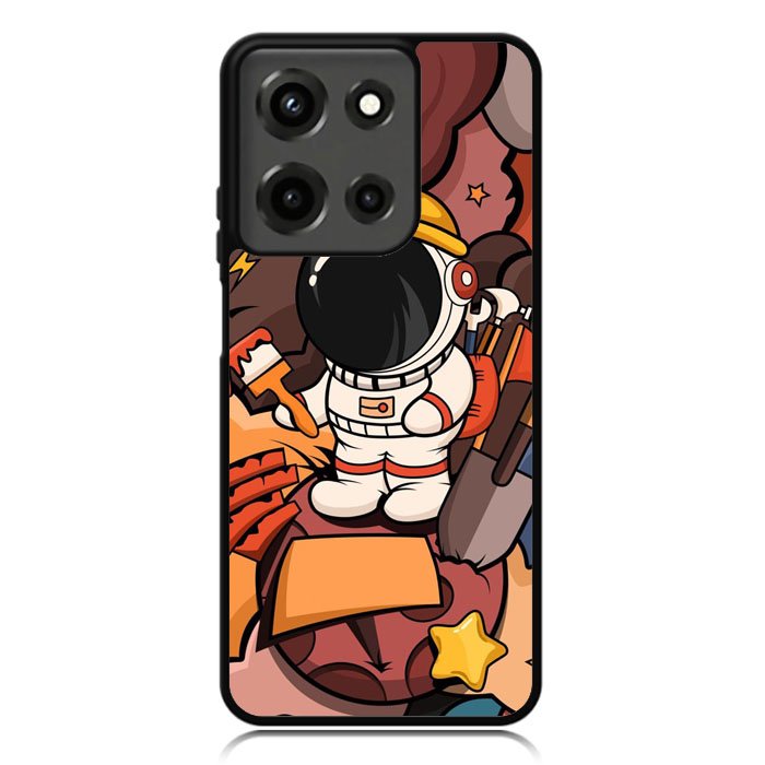 Cute Astronaut Builder Motorola Moto G 5G 2025 Case OV8809