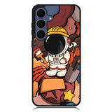 Cute Astronaut Builder Samsung Galaxy S25 FE Case OV8809